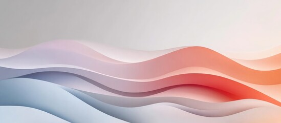 Curved gradient lines on a gray backdrop Contemporary cover design in a minimalist style