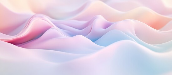 Abstract background with soft gradients blending in pastel shades creating a tranquil and soothing atmosphere ideal for various design projects