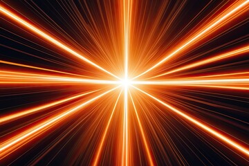 Obraz premium Dynamic Orange Energy Wave with Luminous Glow and Radiant Motion