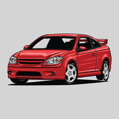 Naklejka premium Red Cobalt SS Coupe Supercharged