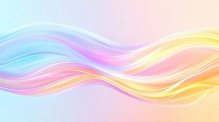 Abstract Pastel Wavy Lines Background Design