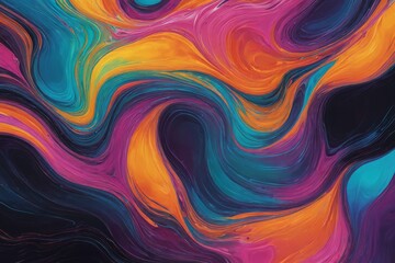 Obraz premium Abstract digital art piece that appears to be Abstract marbling