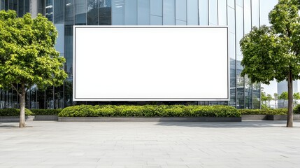 Blank Billboard Mockup in Urban Setting