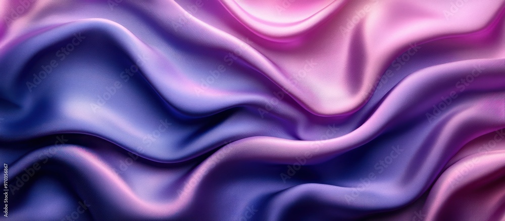 Sticker abstract purple and pink silk fabric