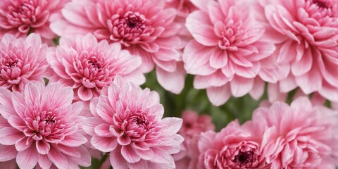 Close-up bunch pink flowers flowers are full bloom Pink chrysant