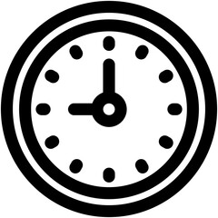 Wall clock icon vector concept for User interface icons symbol illustration 