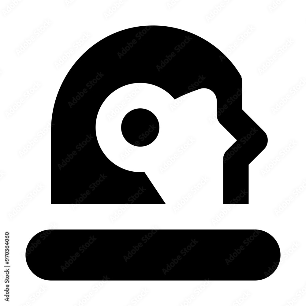 Poster astronaut icon in solid style. simple spacesuit symbol vector illustration — pixel-perfect icon.