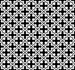 White and Black gothic cross pattern	