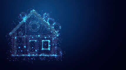 Abstract Smart Home Illustration