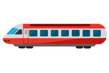 A realistic vector illustration of a motorail train isolated vector art illustration