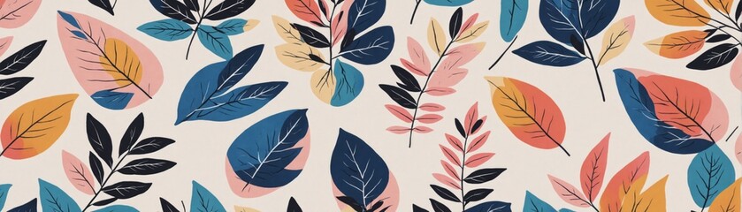 Obraz premium Seamless pattern white background It features variety colorful S