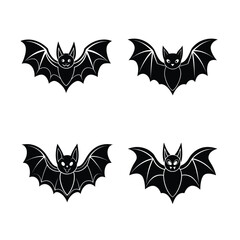 set of halloween bats