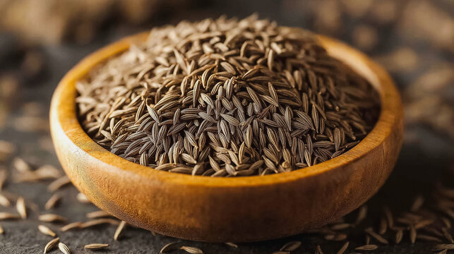 A bowl of ground spices sits on a counter. The spices are in a variety of colors and sizes