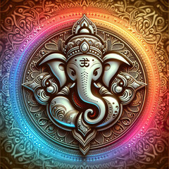 Illustration of Lord Ganpati or Ganesha for Ganesh Chaturthi festival