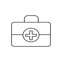 medical bag icon simple desain