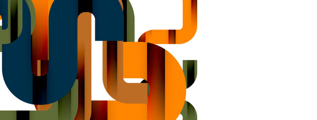Lines, abstract letter style design background. Geometric vector Illustration For Wallpaper, Banner, Background, Card, Book Illustration, landing page