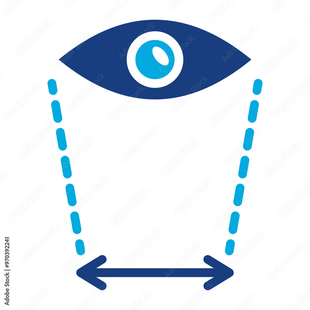 Poster field of view icon vector image. can be used for augmented reality.