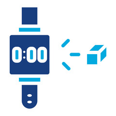 Holo Smart Watch icon vector image. Can be used for Augmented Reality.