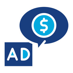 Ad Revenue icon vector image. Can be used for Live Streaming.
