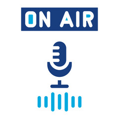 On Air icon vector image. Can be used for Live Streaming.