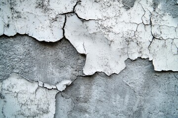 Fototapeta premium Gray Rough Background concrete old paint wall, Texture cement crack surface , ai