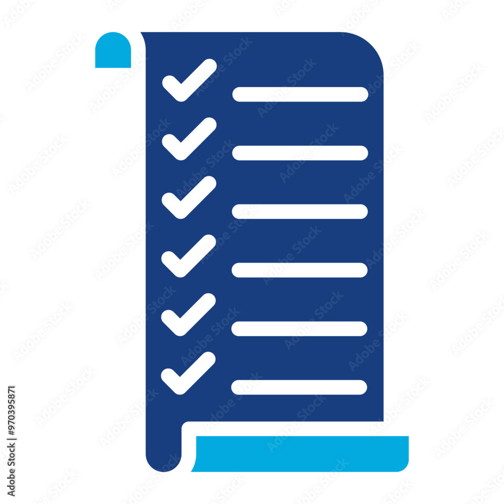 Poster checklist icon vector image. can be used for action plan.