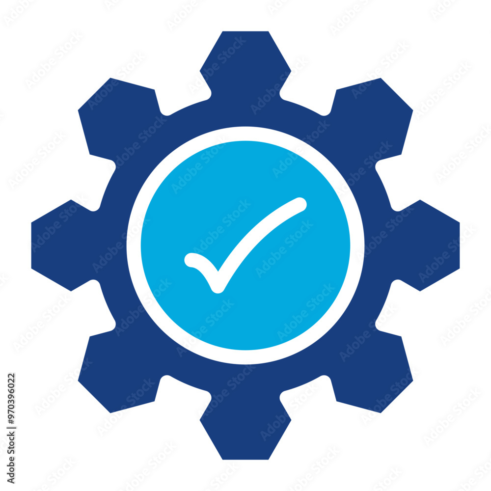 Poster execution icon vector image. can be used for action plan.