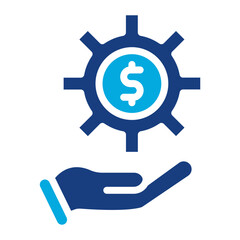 Funding Source icon vector image. Can be used for Loan.