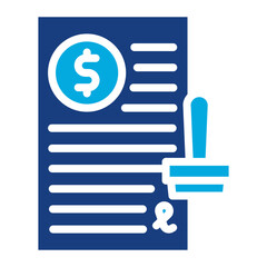 Loan Approval icon vector image. Can be used for Loan.