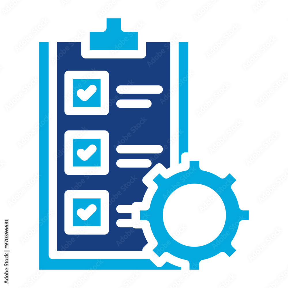 Poster project management icon vector image. can be used for operations management.