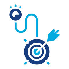 Project Timeline icon vector image. Can be used for Operations Management.