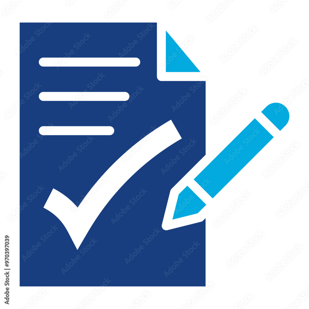 Poster task approval icon vector image. can be used for freelancer.