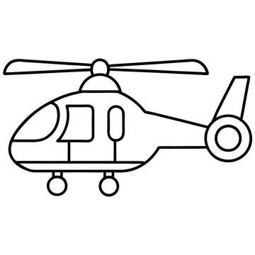 recommend clip art: airborne vehicle outline coloring book page line art drawing