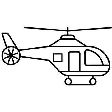 recommend clip art: airborne vehicle outline coloring book page line art drawing