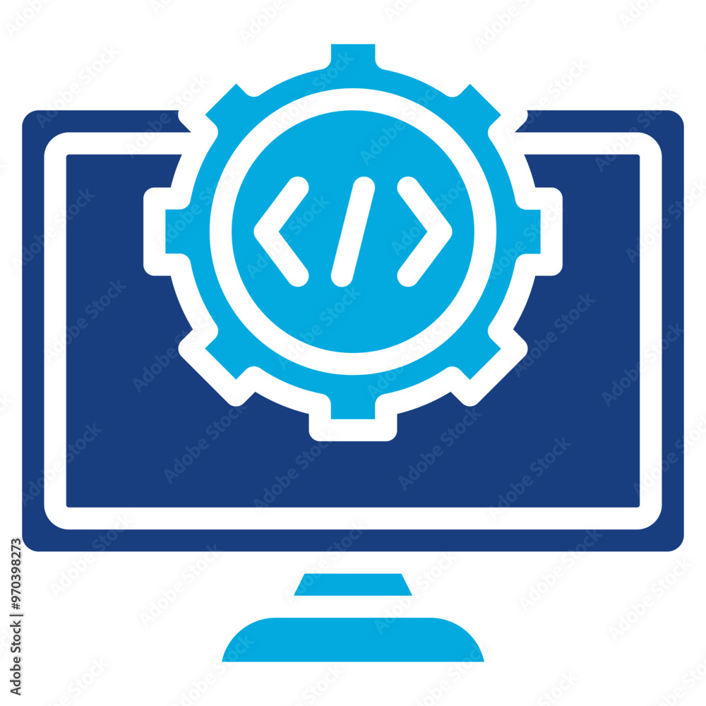 Aufkleber development icon vector image. can be used for professional services.