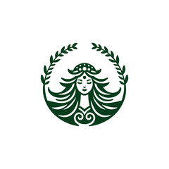 Fototapeta premium GAIA Goddess Logo