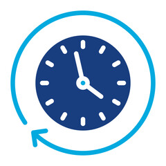 Time Travel icon vector image. Can be used for Movie Genres.