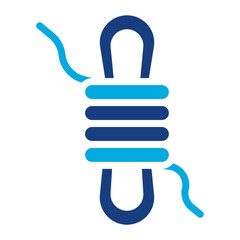 Rope icon vector image. Can be used for Rock Climbing.