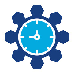 Time Management icon vector image. Can be used for Organization.
