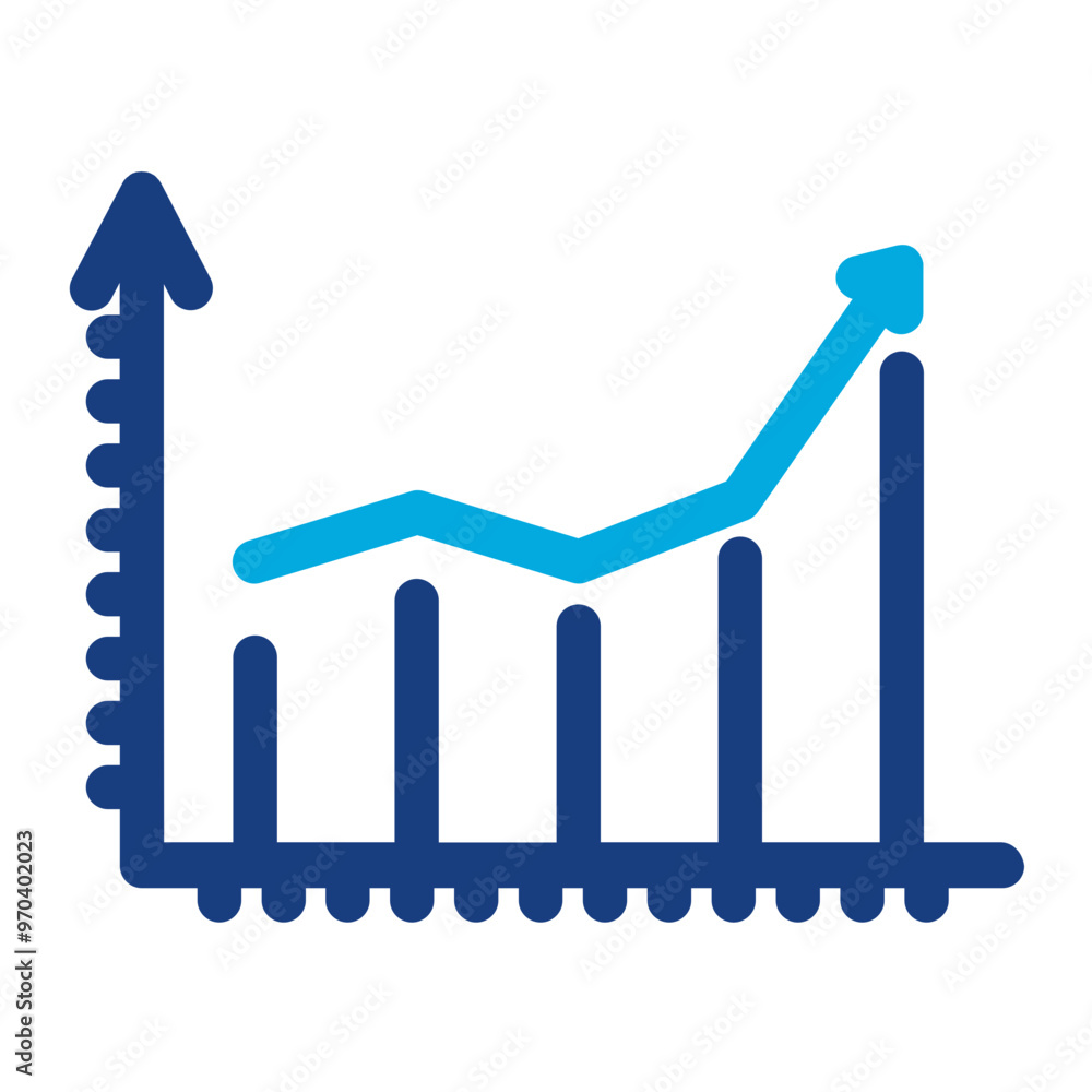 Poster graph icon vector image. can be used for business meeting.