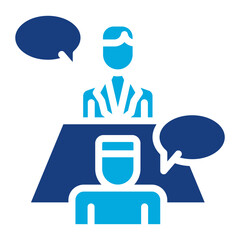 Meeting icon vector image. Can be used for Business Meeting.