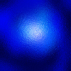 
Blue circle foil glass texture background. Abstract gradient bright light reflection and shiny rough texture surface. Glass effect background