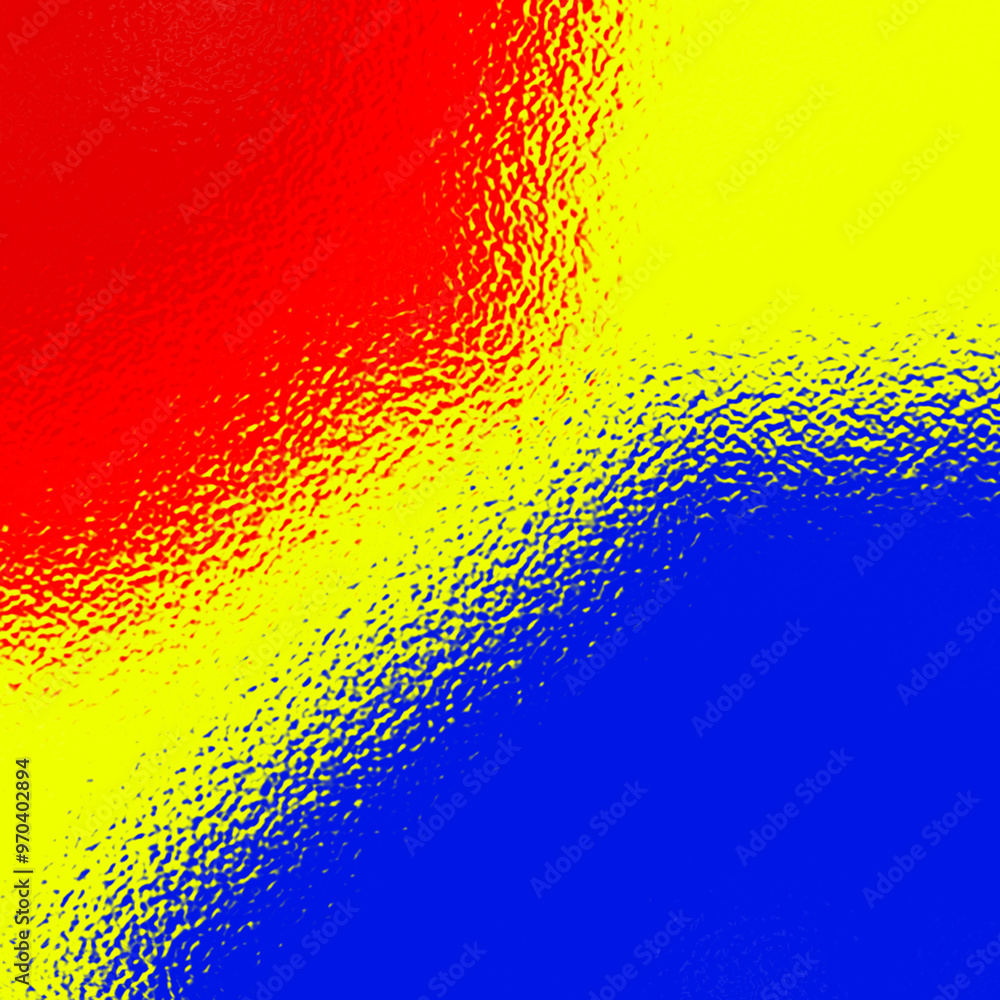 Poster three colors mixed red yellow blue. gradient background. additive color mixing with three colors. li