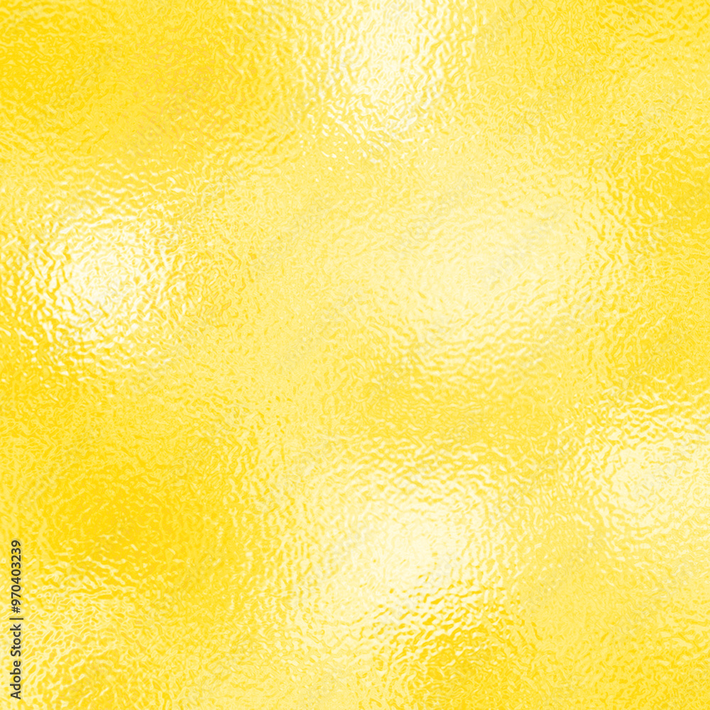 Poster soft yellow foil glass texture background. abstract gradient bright light reflection and shiny rough