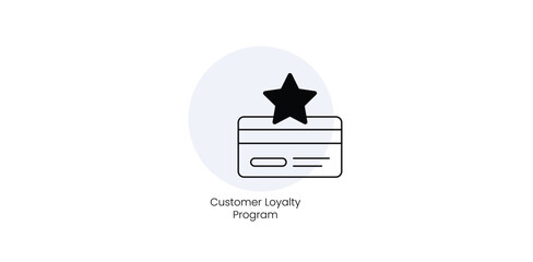 Customer Loyalty Program for Long-Term Engagement - Vector Icon