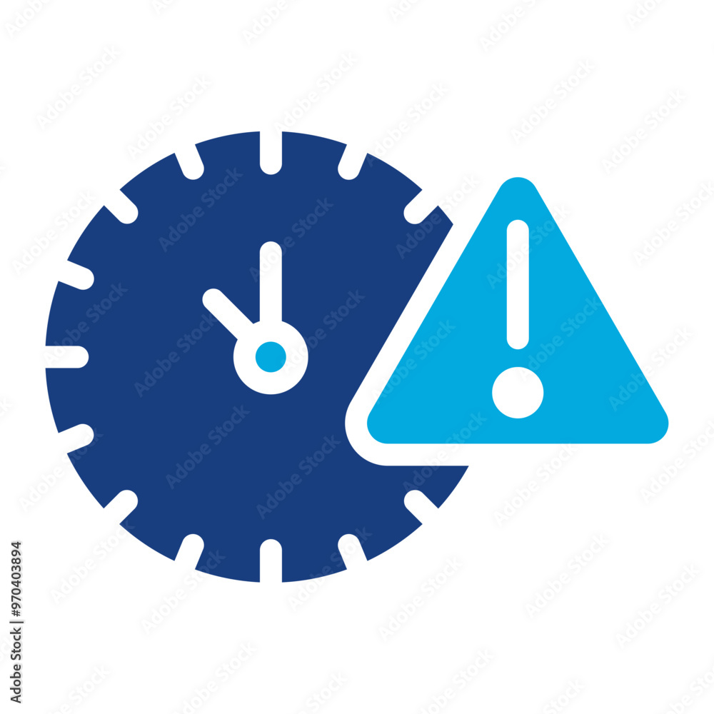 Poster delay icon vector image. can be used for business disruption.