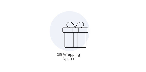 Gift Wrapping Option - Vector Icon