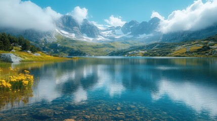 Serene Mountain Lake