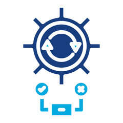 Test Automation Framework icon vector image. Can be used for Software Testing.