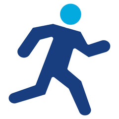 Athlete in Action icon vector image. Can be used for Track and Field.